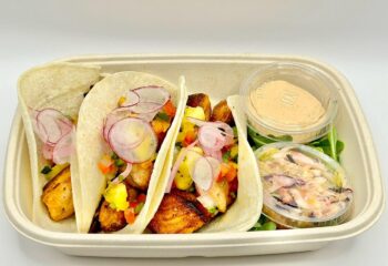 Chipotle Honey Salmon Tacos with Pineapple Salsa