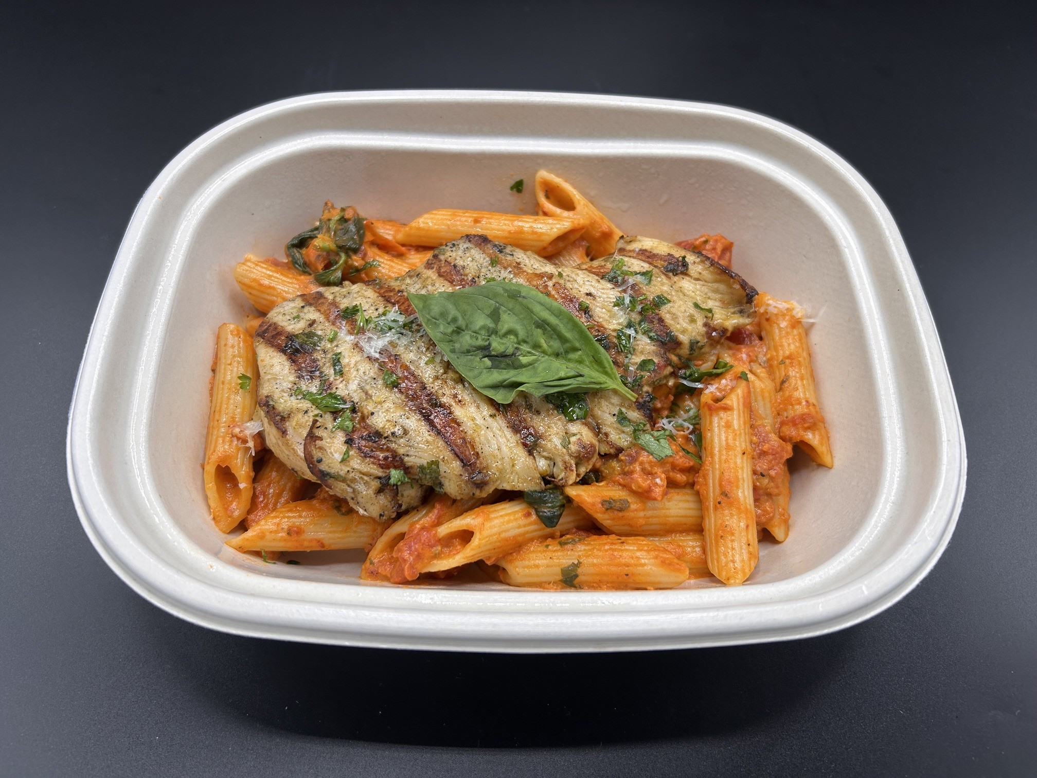 Penne Vodka with Grilled Chicken