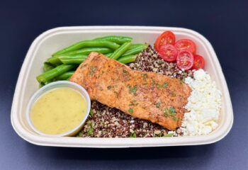 Quinoa Bowl with Baked Salmon