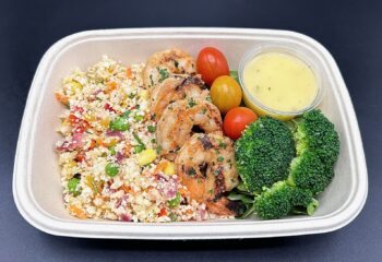 Mexican Quinoa Bowl with Grilled Shrimp