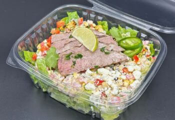 Mexican Street corn Salad with Grilled Steak