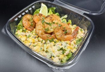 Mexican Street Corn Salad with Grilled Shrimp